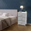 Sorbus Nightstand with 3 Drawers - Bedside Furniture & Accent End Table Storage