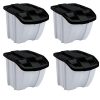 Suncast 18 Gallon Indoor or Outdoor Stacking Recycle Storage Bin