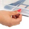 IRIS Shallow Box Chest Drawer, 4 Pack, White