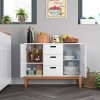 HOMECHO Floor Buffet Sideboard Storage Cabinet Freestanding Console