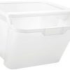 IRIS 41.5 Quart Recycle Storage Bin, 6 Pack, Clear