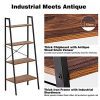 Industrial Ladder Shelf: Elevate Your Space with Antique Charm and Practical Storage