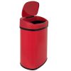 New Red 13-Gallon Touch Free Sensor Automatic