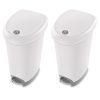 STERILITE 12.6 Gallon Locking StepOn Wastebasket