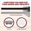 Floating Shelves Support Brackets - Elevate Your Home Décor with Heavy-Duty Stainless Steel Shelf Brackets