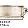 Decozen The Wild Flower Glass Bath Tray Silver Plated and Gold Finished
