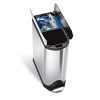 simplehuman 40 Liter / 10.6 Gallon Stainless Steel Dual Compartment