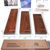 Modern Cottage Floating Shelves Wood with Rustic Walnut Varnish