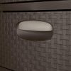 Sterilite 3 Weave Drawer Unit, Espresso with Driftwood Handles and Legs