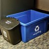 Eco-Friendly Upgrade: Deskside Recycling Bin – 3-Gallon Blue Office Recycler