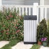 Keter  Rockford Duotech Outdoor Plastic Resin Trash Can