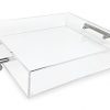 Isaac Jacobs Clear Acrylic Tray with Handle
