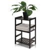 Furinno Pine Solid Wood 3-Tier Storage, Espresso