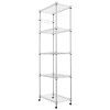 Maximize Space with This 5 Tier Wire Shelving Unit on Wheels – Strong & Adjustable