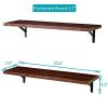 SUPERJARE Wall Mounted Floating Shelves, Set of 2, Display Ledge