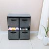Homebi 4-Drawer Storage Chest Shelf Unit Storage Cabinet