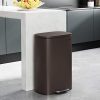 13.2 Gallon Kitchen Trash Can: Elegant Brown Design for Home or Office