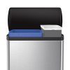 simplehuman 46 Liter / 12.2 Gallon Stainless Steel Rectangular