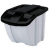 Suncast 18 Gallon Indoor or Outdoor Stacking Recycle Storage Bin