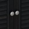 Bush Furniture Fairview Small Storage Cabinet with Doors in Antique Black