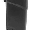 Taltintoo20 Black Wheeled Trash Can with Lid Opens to Either 80 Degrees Size