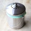 Natural Home Stainless Steel Compost Bin, 1.8-Gallon