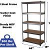 MonsterRax 18"x48"x72" Modular Garage Shelving - Hammertone Steel Storage