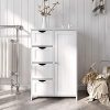 VASAGLE Bathroom Storage Cabinet, Floor with Adjustable Shelf and Drawers