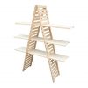 FixtureDisplays 45.6" x 57.0" x 13" Wooden Retail Shelving Unit w/ 3 Shelves