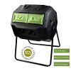 Large Compost Tumbler Bin -Outdoor Garden Rotating-Dual Compartment