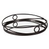 Kate and Laurel Delray Bronze Metal Mirrored Round Decorative Tray