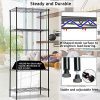 Wire Shelving Unit, NSF 5-Tier Layer Shelf Utility Steel Commercial Grade Storage