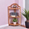 Giantex 3 Tier Corner Shelf Free Standing Corner Rack Tower Organizer