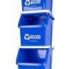 3 Pack of Bins - Blue Stackable Recycling Bin Container