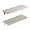 AUXLEY Wood Wall Mounted Floating Shelves Rustic Storage
