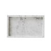 MEDA BLOOMS White Rectangular Marble Tabletop Tray