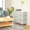 WeHome Dresser Organizer with 5 Drawers, Fabric Dresser Tower for Bedroom