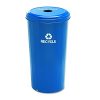 Safco Products Tall Round Recycling Trash Can, 20-Gallon, Blue