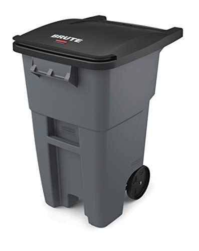 Rubbermaid Commercial Products BRUTE Rollout Heavy-Duty Wheeled Trash
