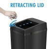 iTouchless 14 Gallon Sliding Lid Automatic Sensor Trash Can