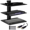 Floating Wall Mounted Shelf AV Mount Shelf - Holds up to 16.5lbs