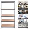 Tangkula 72" Storage Shelves, Heavy Duty Steel Frame 5-Tier Garage Shelf