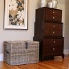 The Basket Lady Deep Wicker Storage Trunk, Large