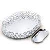 Lindlemann Mirrored Crystal Vanity Tray - Ornate Decorative Tray for Perfume