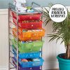 ECR4Kids 10-Drawer Mobile Organizer, Assorted Colors