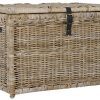 happimess Michael 35" Wicker Storage Trunk