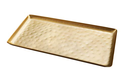 Alchemade Antique Brass Tray with Large Hammering