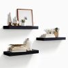 AHDECOR Floating Wall Mounted Shelves, Set of 3 Display Ledge Shelves