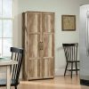 Sauder Homeplus Storage Cabinet, Lintel Oak Finish