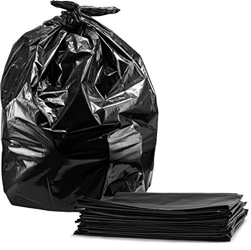95-100 Gallon Large Trash Bags, Super Value Pack, (Black)